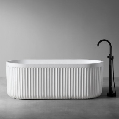 Ванна из искусственного камня Abber Stuttgart AM9925, 170 х 75 см, цвет белый матовый