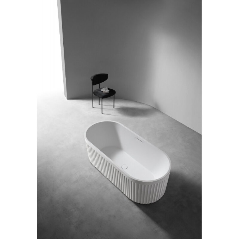Ванна из искусственного камня Abber Stuttgart AM9925, 170 х 75 см, цвет белый матовый