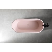 Ванна из искусственного камня Abber Frankfurt AM9941MP, 170 х 75 см, цвет розовый матовый