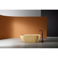 Ванна из искусственного камня Abber Frankfurt 170 х 75 см, песочная матовая, AM9941MS