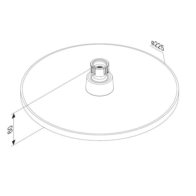 Верхний душ Damixa Jupiter 977050000 Хром
