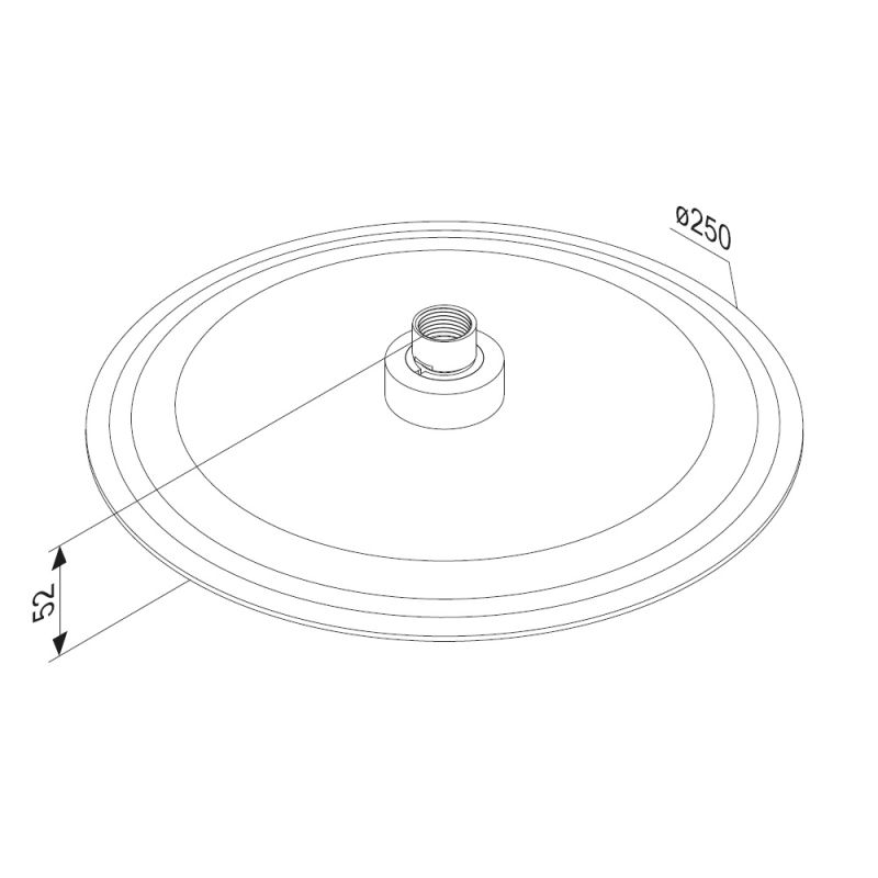 Верхний душ Damixa Scandinavian Pure 936050000 Хром