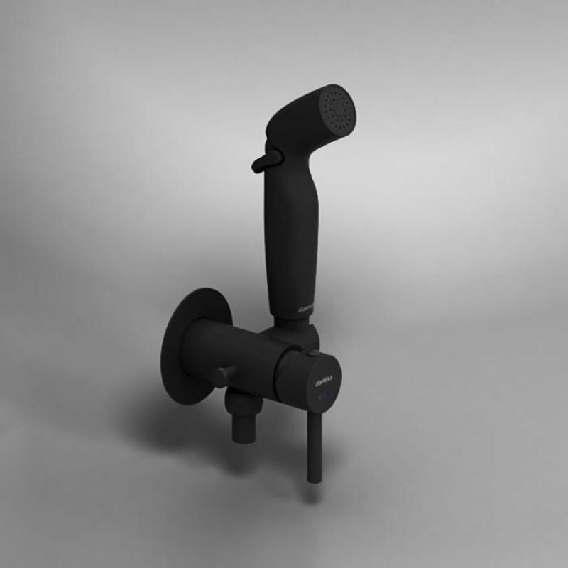 Гигиенический душ со смесителем Damixa Option 211000300 Черный матовый