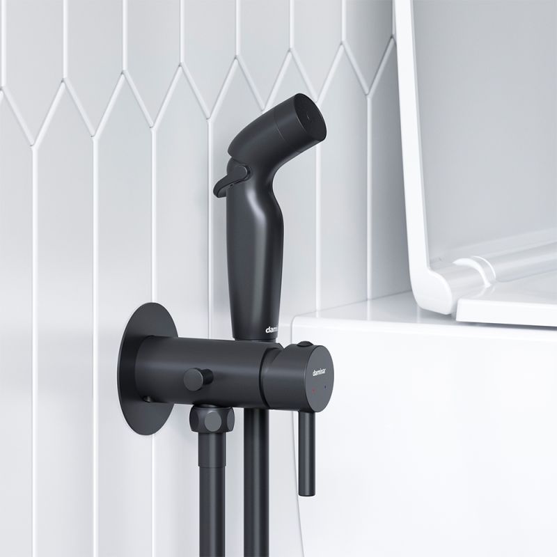 Гигиенический душ со смесителем Damixa Option 211000300 Черный матовый