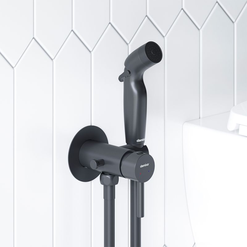 Гигиенический душ со смесителем Damixa Option 211000300 Черный матовый