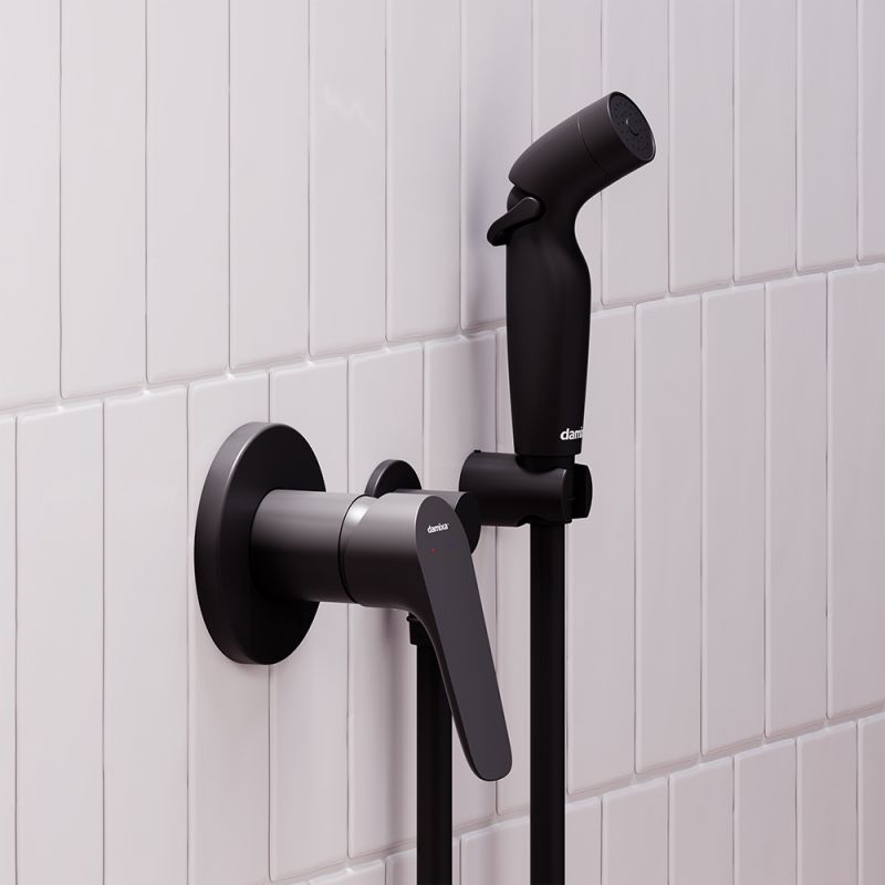 Гигиенический душ со смесителем Damixa Jupiter 777510300 Черный матовый