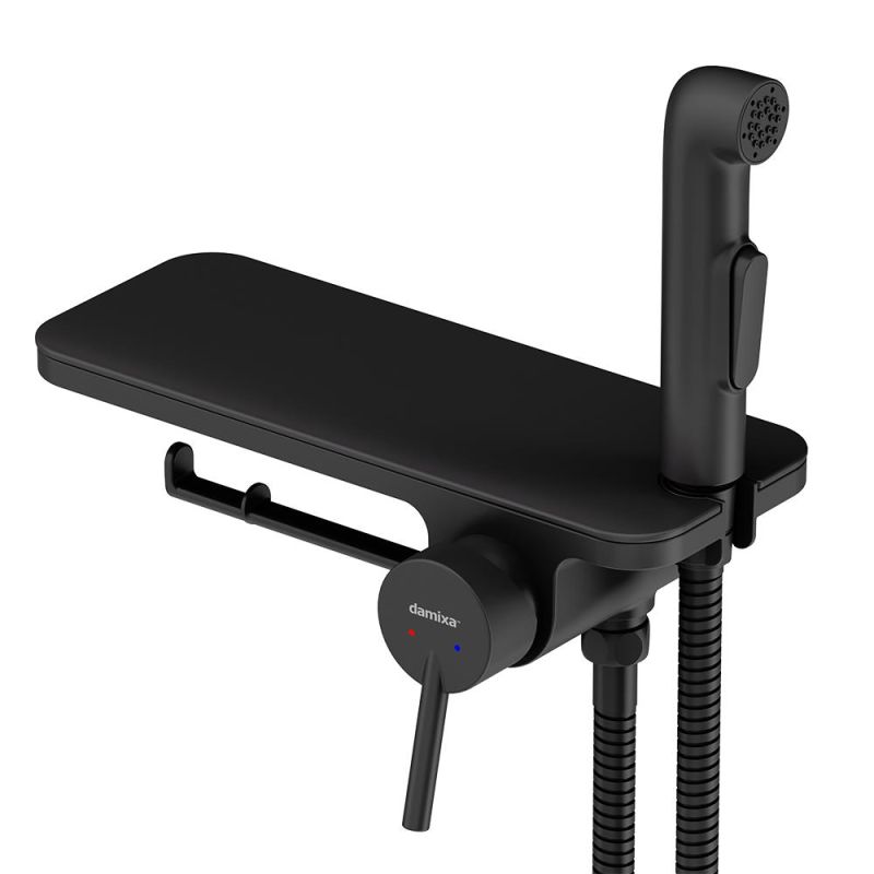 Гигиенический душ со смесителем Damixa Jupiter 773500301 Черный матовый