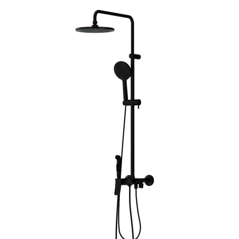 Душевая система Damixa Jupiter 977770300 Черная матовая