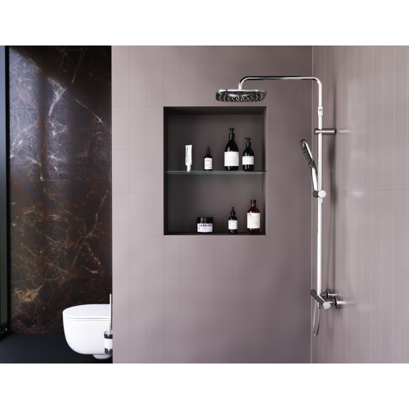 Душевая система Damixa Option DX218092000 с термостатом Хром