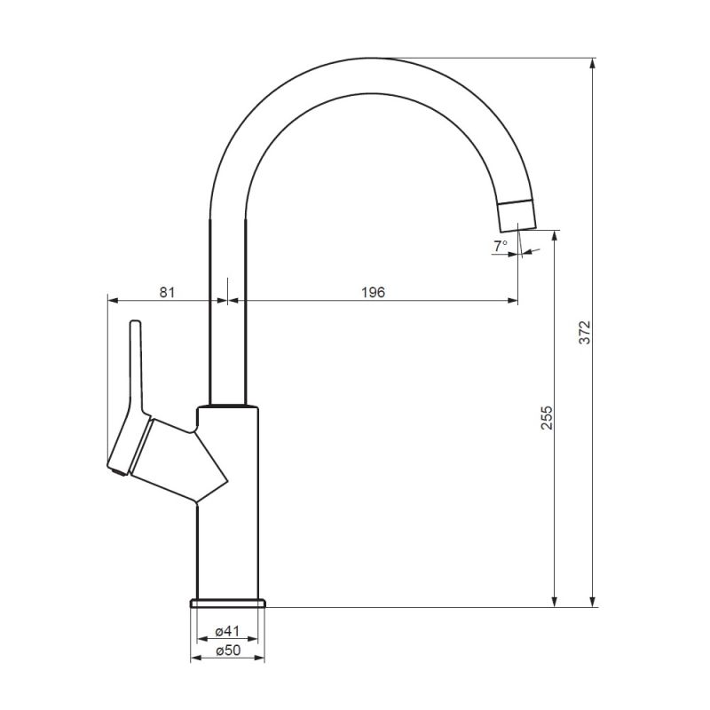 Смеситель для кухни Damixa Eclipse 310720300 чёрный