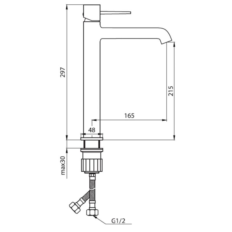 Смеситель для раковины Damixa Sirius 860220000 Хром