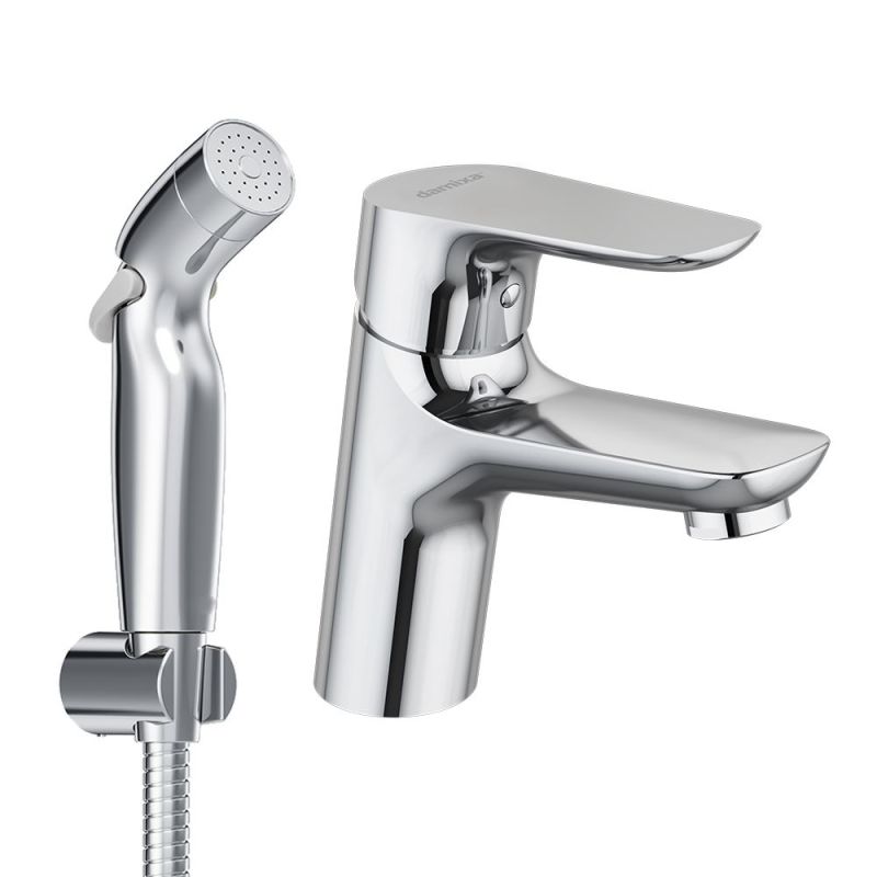 Смеситель для раковины Damixa Jupiter 770300001 с гигиеническим душем Хром