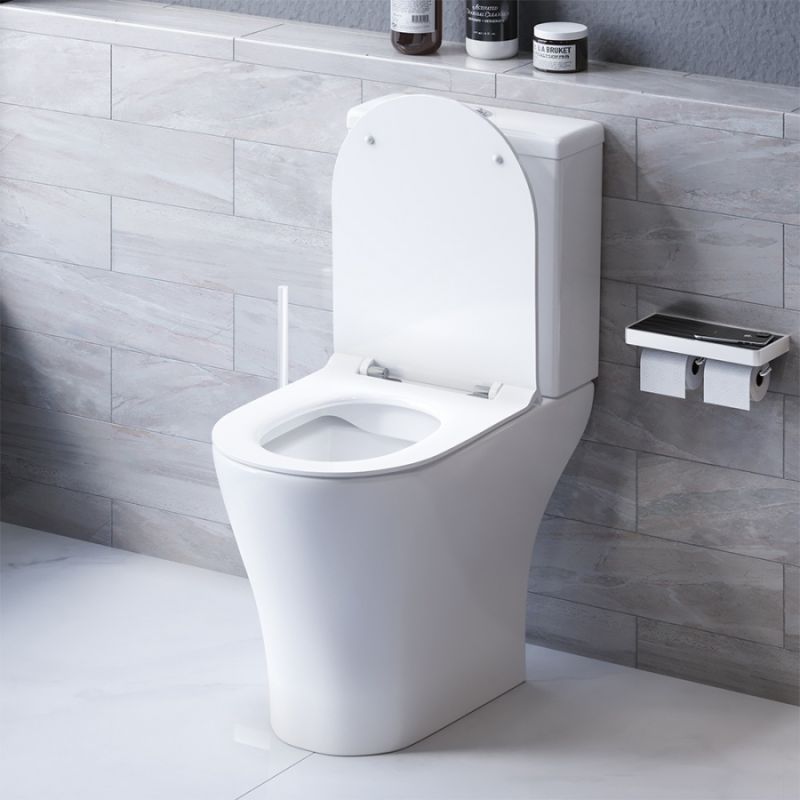 Унитаз-компакт Damixa Sirius DX86C8600SC безободковый, с сиденьем микролифт, белый