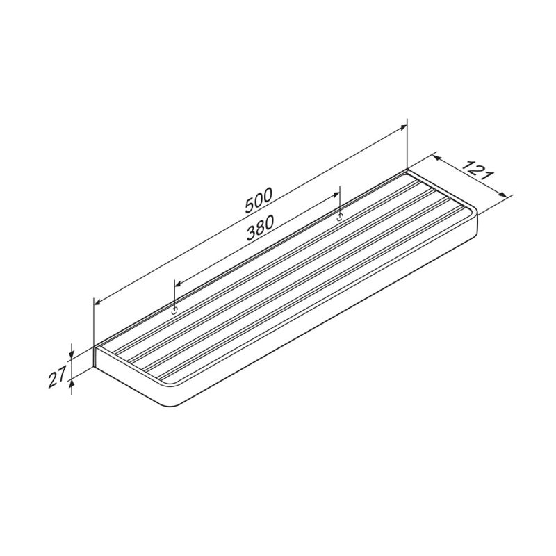 Полка для полотенец Damixa Jupiter DA7737600 Черная Хром