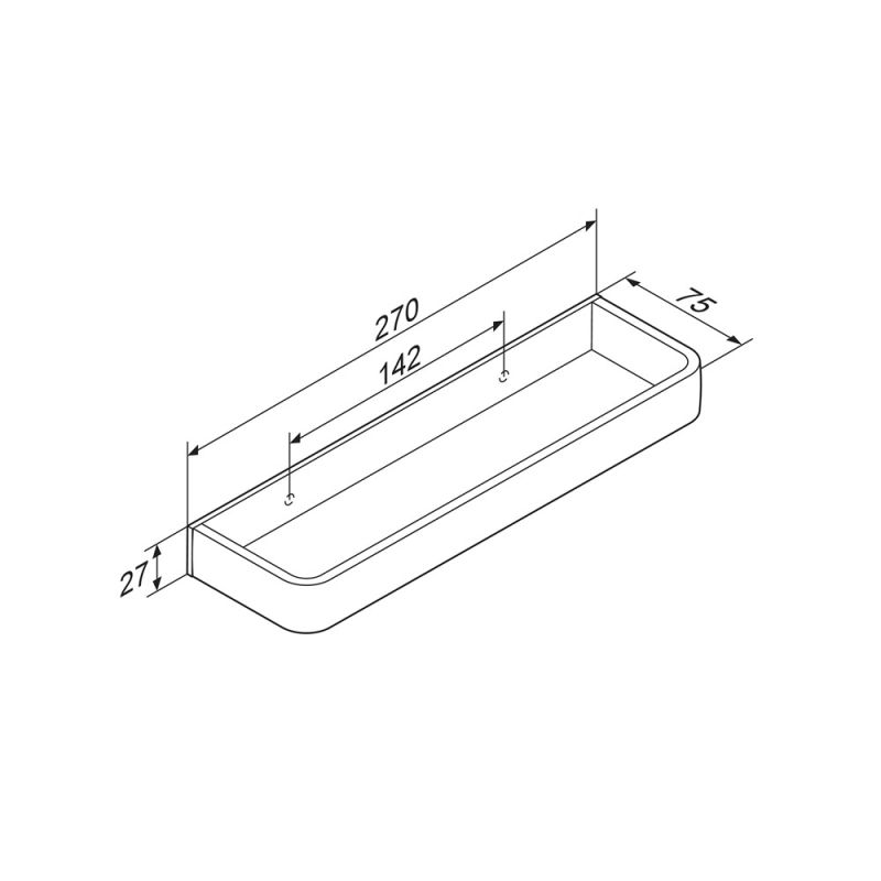 Держатель для полотенец Damixa Jupiter DA7734400 Черный Хром