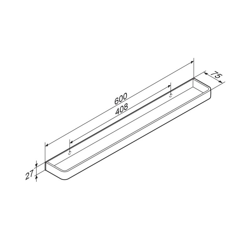 Держатель для полотенец Damixa Jupiter DA77346400 Черный Хром