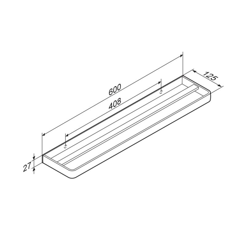 Держатель для полотенец Damixa Jupiter DA77336400 Черный Хром