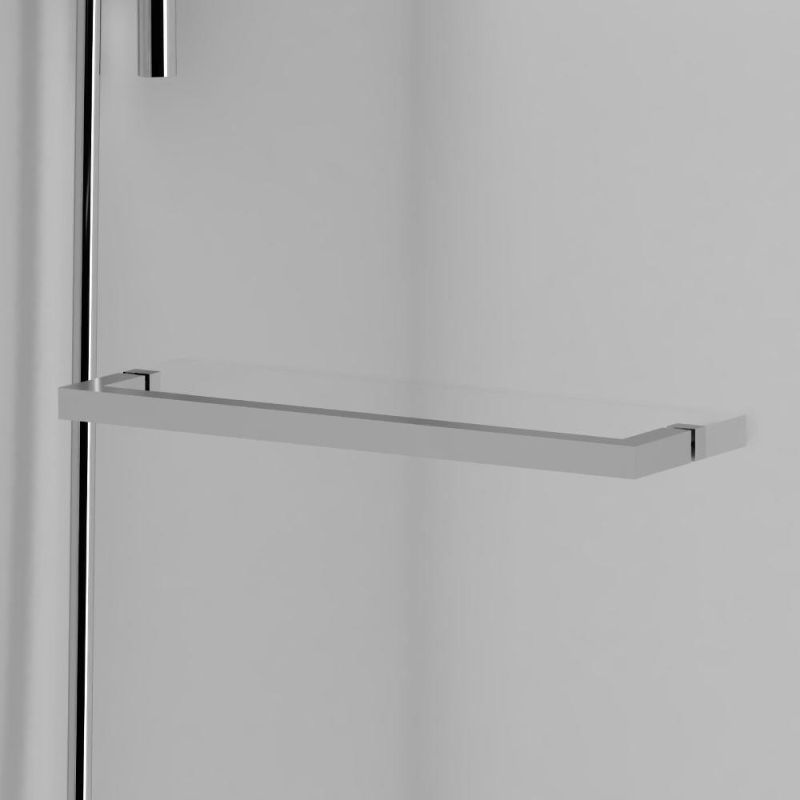 Шторка на ванну Damixa Skyline 80х140 DX35WBS-D7W1-150MT профиль Хром стекло прозрачное