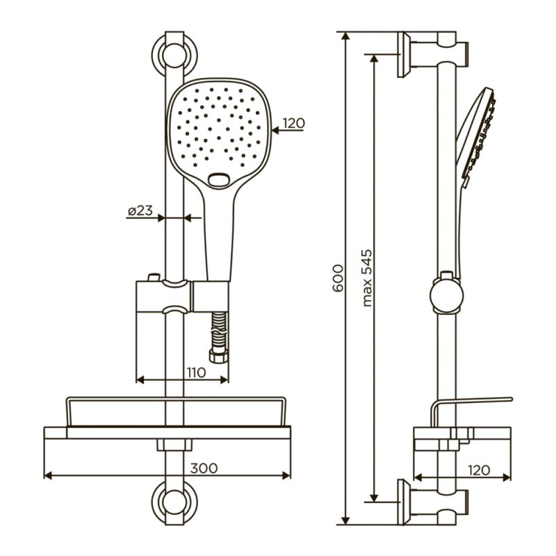 Душевой гарнитур Dorff Prime D0140000 Хром