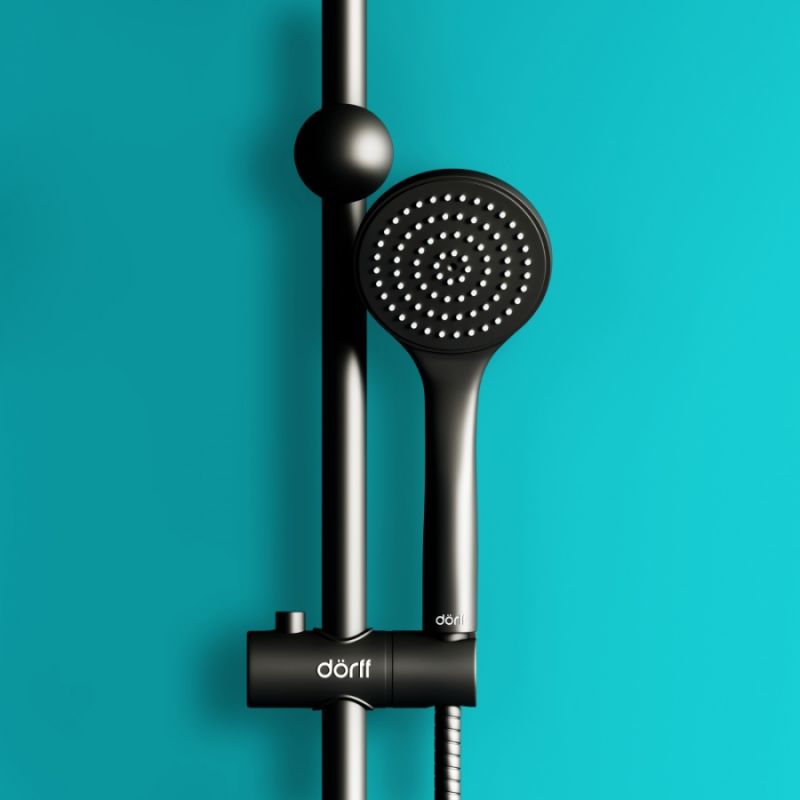 Душевая система Dorff Comfort D0708000BL Черная матовая