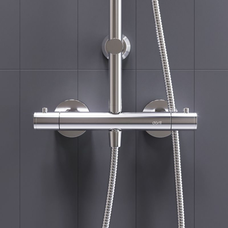 Душевая система Dorff Futura D0710400 с термостатом Хром