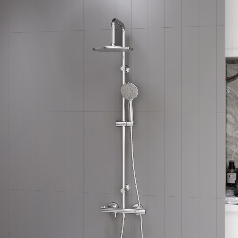 Душевая система Dorff Futura D0710500 с термостатом Хром