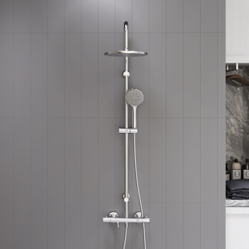 Душевая система Dorff Futura D0710500 с термостатом Хром