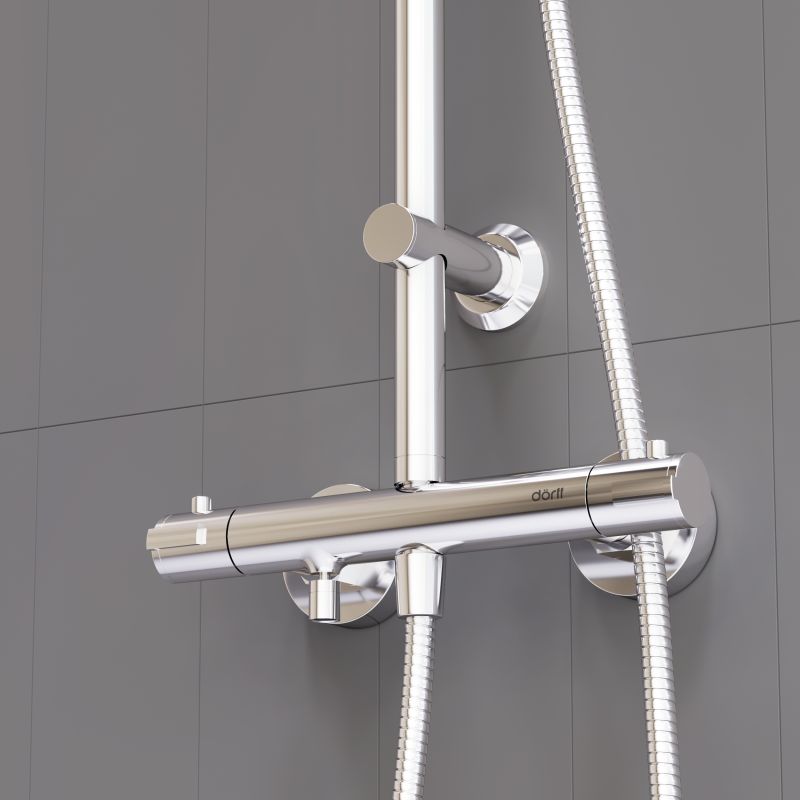 Душевая система Dorff Futura D0710500 с термостатом Хром