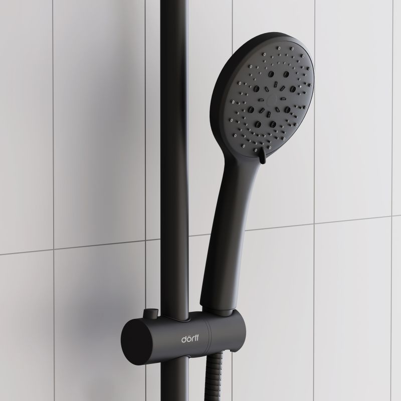 Душевая система Dorff Futura D0710522 с термостатом Черный