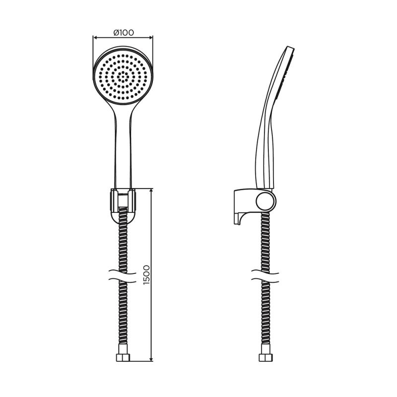Ручной душ Dorff Comfort D0208000BL Черный