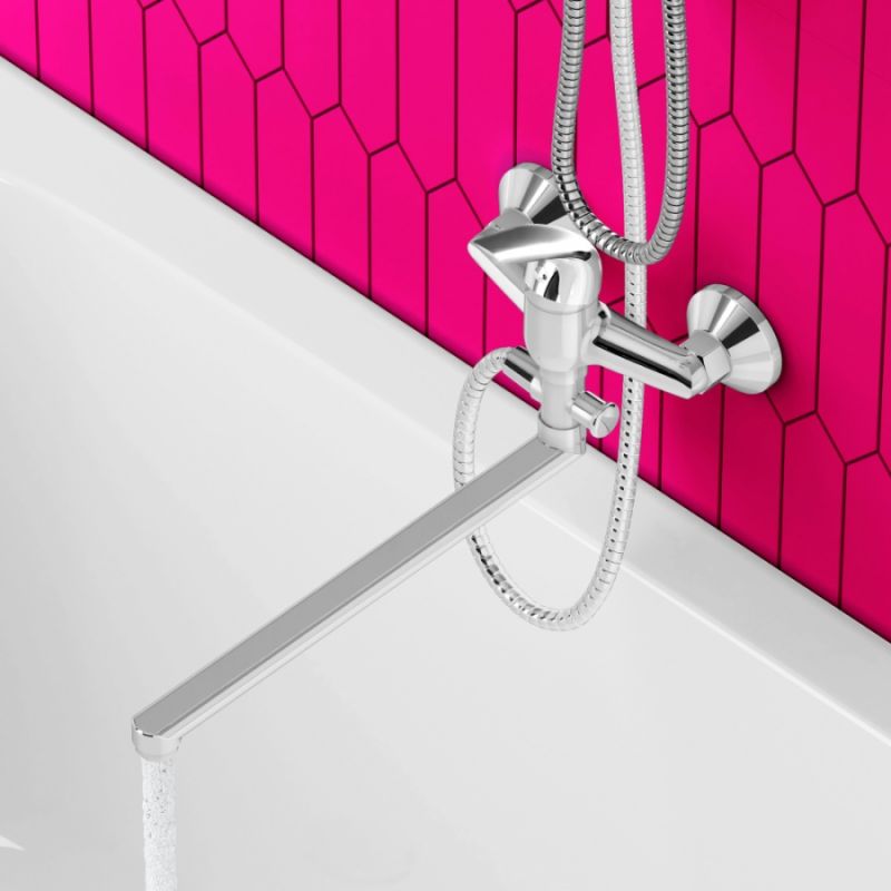 Смеситель для ванны и душа Dorff Stark D1109500 универсальный Хром