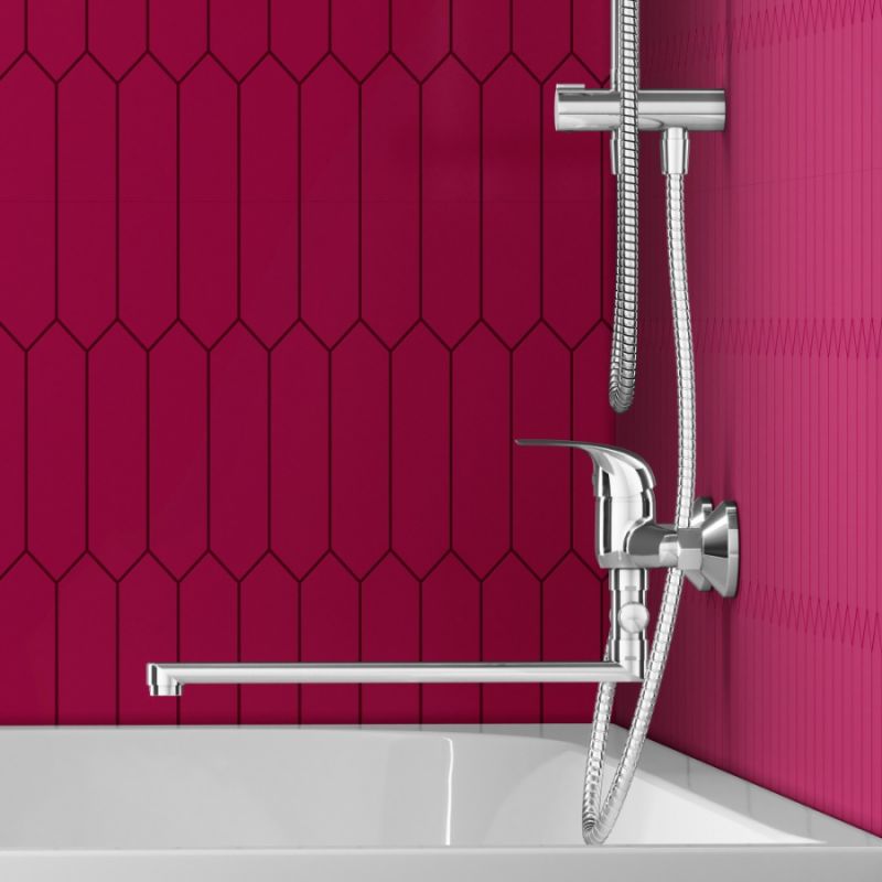 Смеситель для ванны и душа Dorff Stark D1109500 универсальный Хром