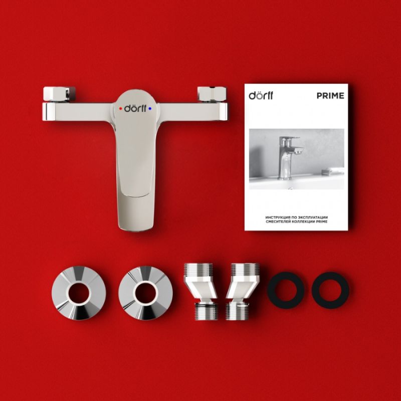 Смеситель для ванны и душа Dorff Prime D4011000 Хром