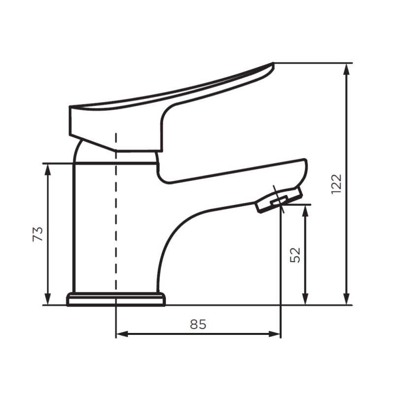 Смеситель для раковины Dorff Norma D1002100 Хром