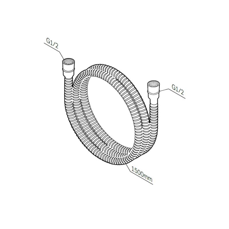 Душевой шланг AM.PM 150 F0400600 Хром