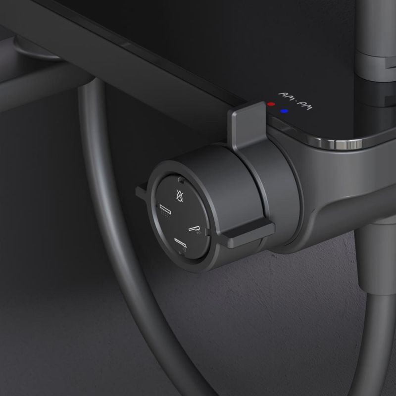 Душевая система AM.PM Like F0780722 Черная матовая