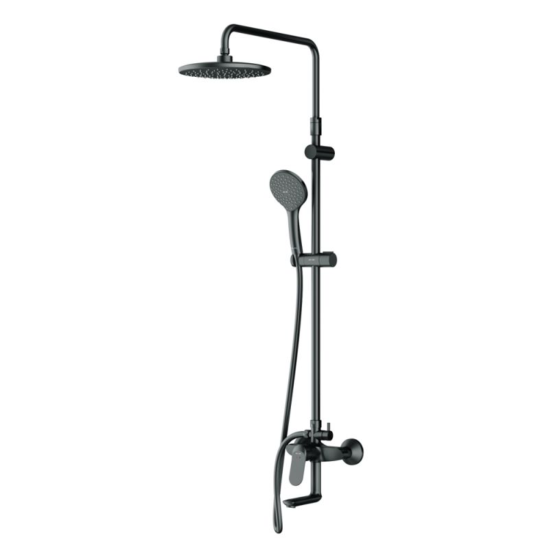 Душевая система AM.PM Sunny F0785C922 Черная матовая