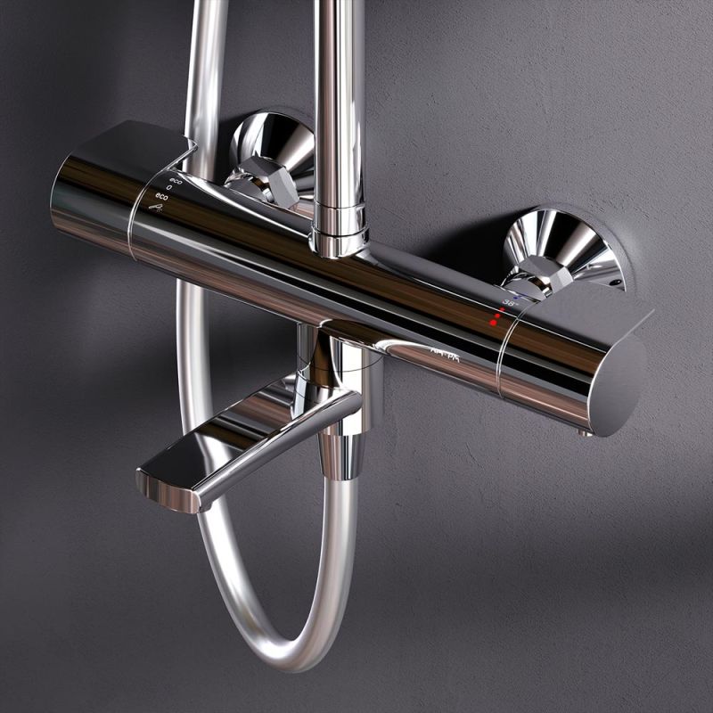 Душевая система AM.PM X-Joy F0785A500 с термостатом Хром