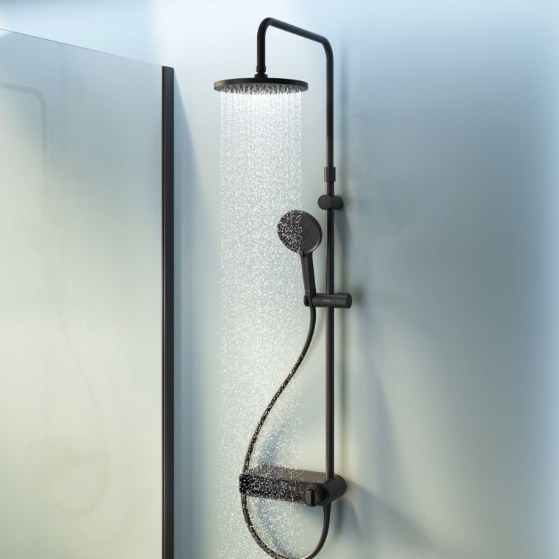 Душевая система AM.PM X-Joy F0785A622 Черная матовая