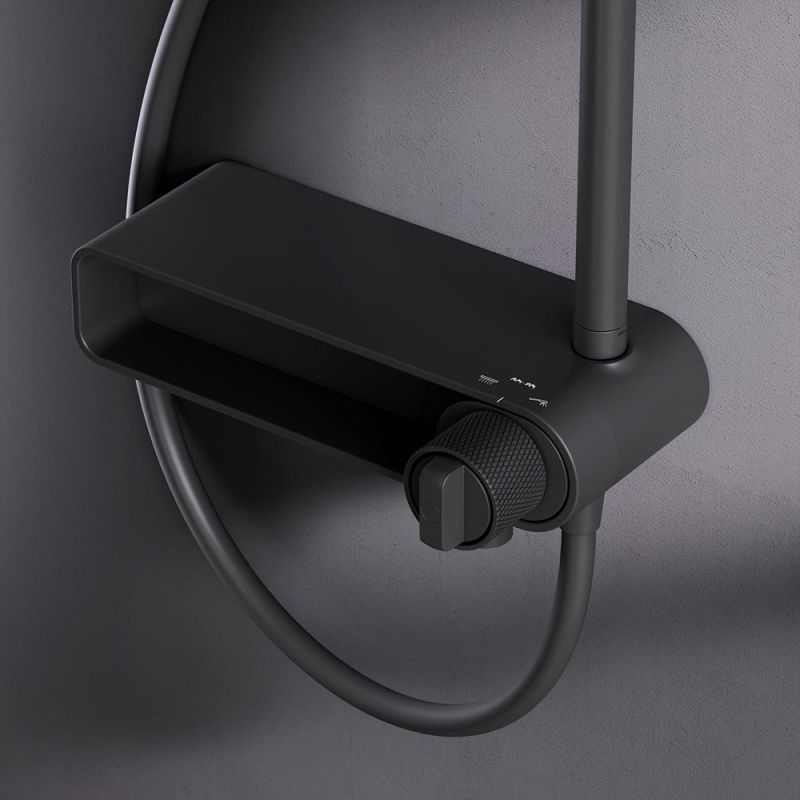 Душевая система AM.PM X-Joy F0785A722 Черная матовая