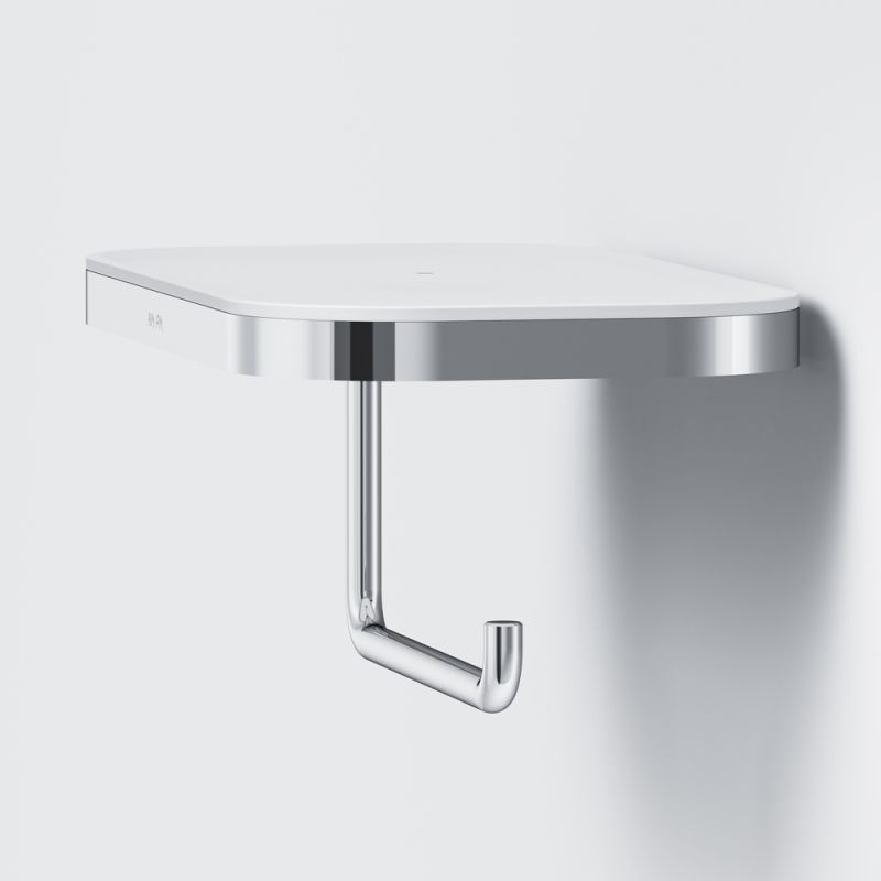 Держатель туалетной бумаги AM.PM Func A8F341400 с полкой Хром