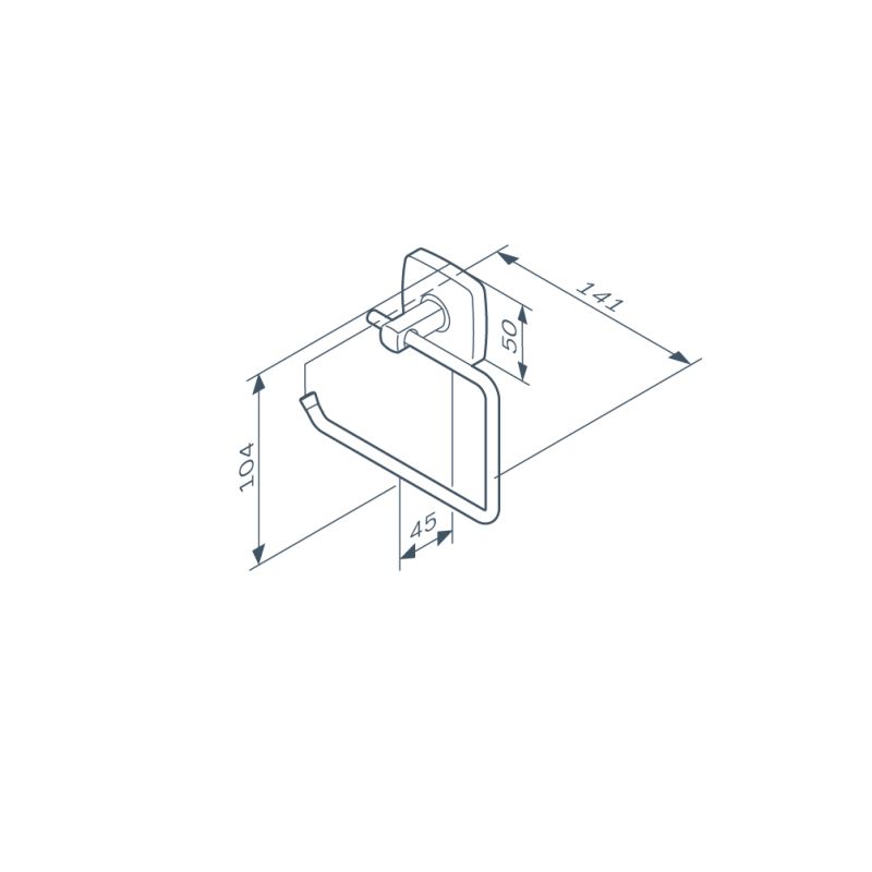 Держатель туалетной бумаги AM.PM Gem A9034122 Черный