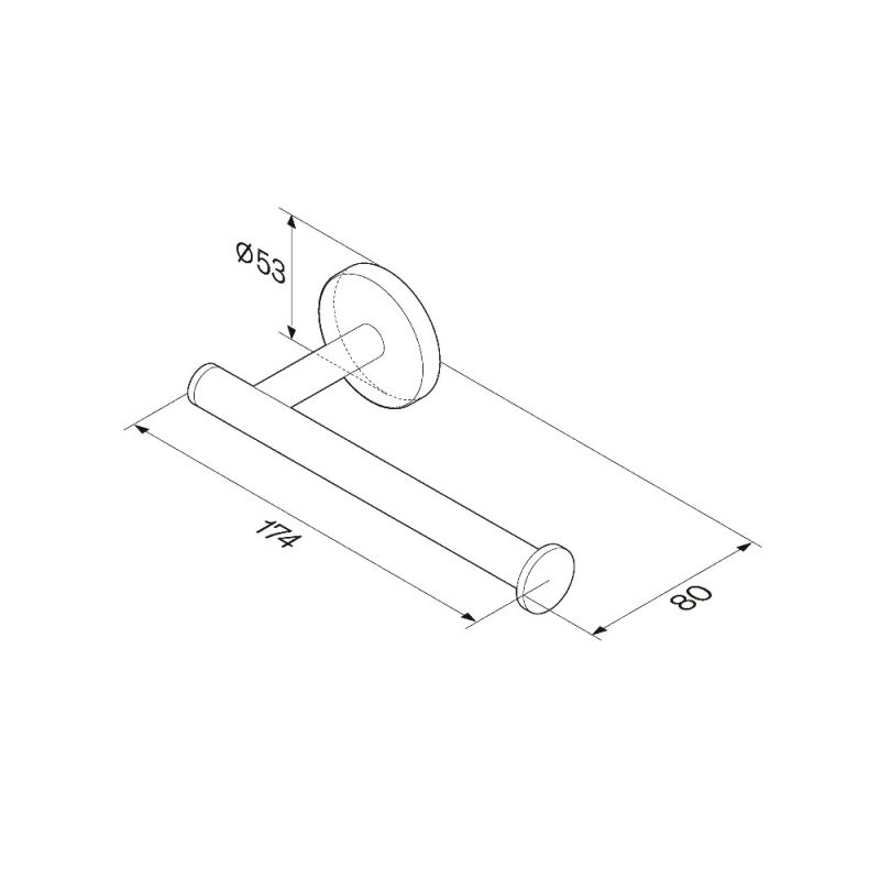 Держатель туалетной бумаги AM.PM X-Joy A85A34122 Черный матовый