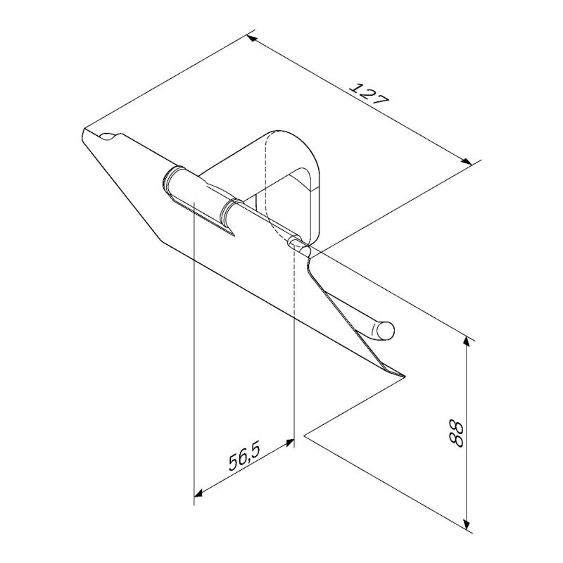 Держатель туалетной бумаги AM.PM X-Joy A84341422 с крышкой Черный матовый