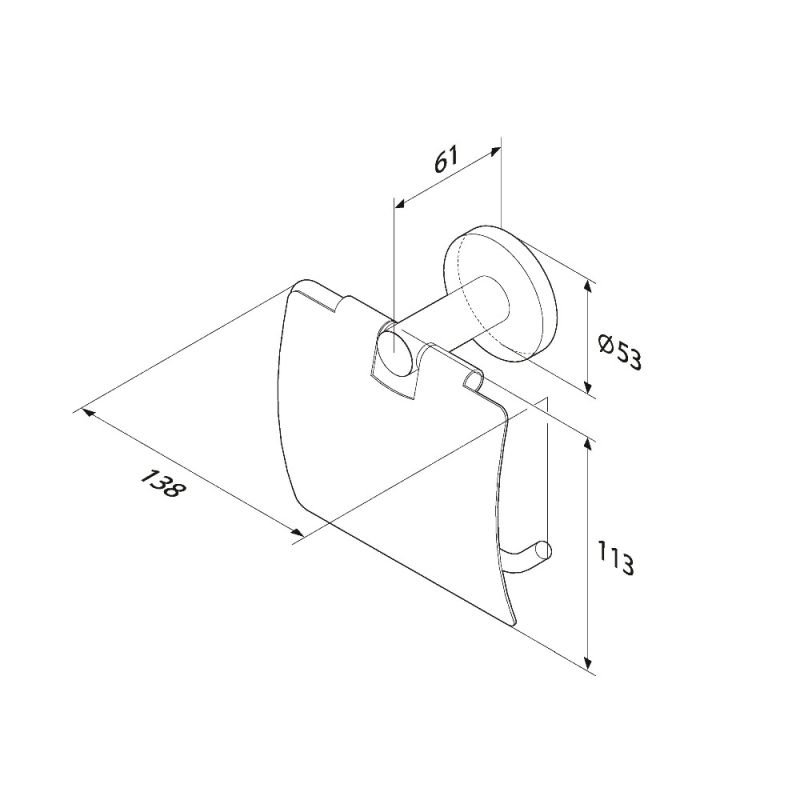 Держатель туалетной бумаги AM.PM X-Joy A85A341422 с крышкой Черный матовый