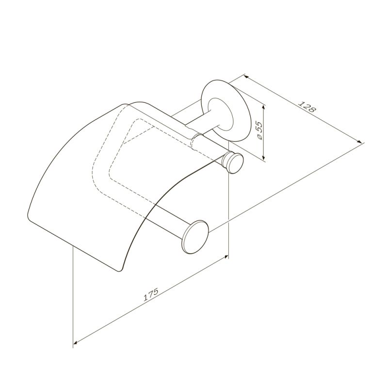 Держатель туалетной бумаги AM.PM Like A80341500 Хром