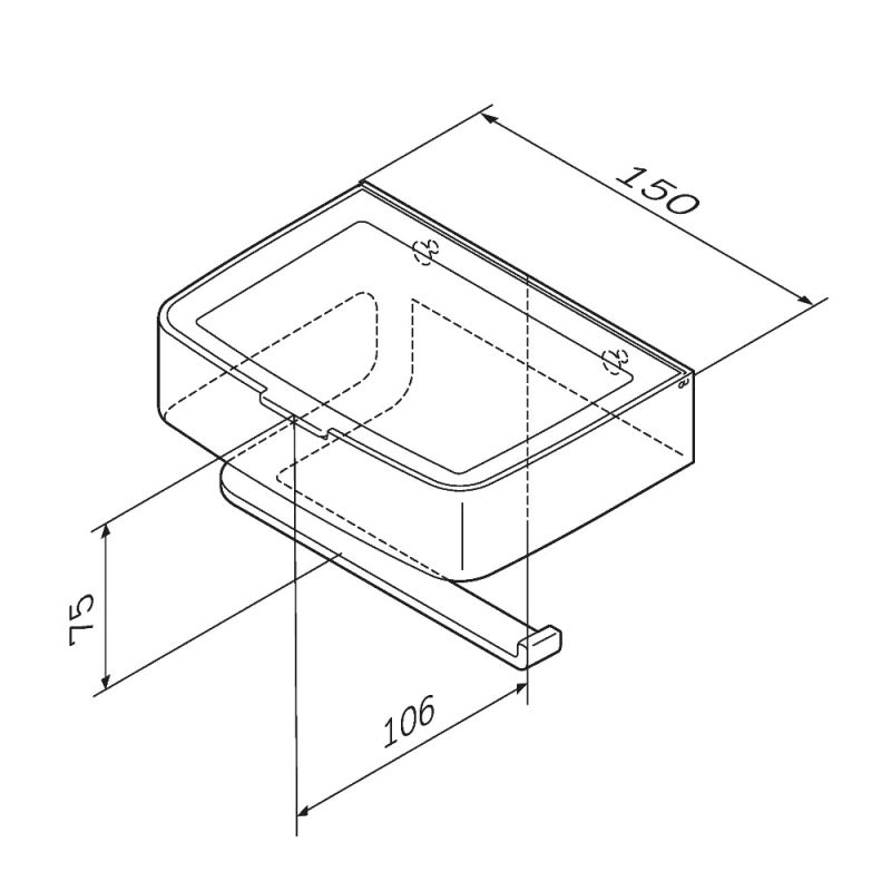 Держатель для туалетной бумаги AM.PM Inspire 2.0 A50A341500 Хром