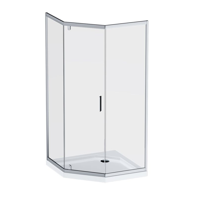 Душевой уголок AM.PM Gem 90x90 W90G-405-090MT профиль Хром матовый стекло прозрачное Душевой уголок AM.PM Gem 90x90 W90G-405-090MT профиль Хром матовый стекло прозрачное
