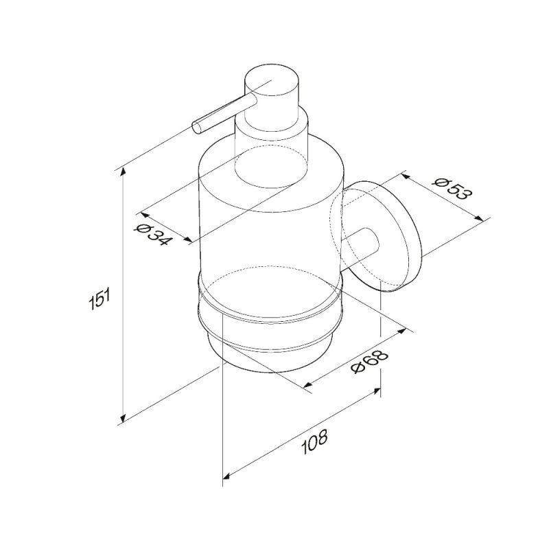 Дозатор для жидкого мыла AM.PM X-Joy A85A36922 Черный матовый