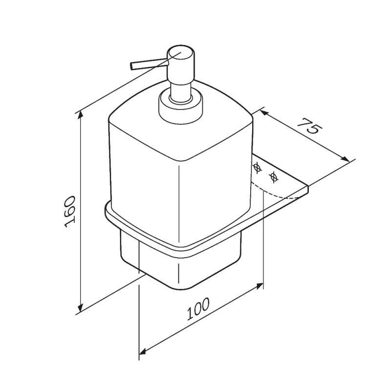 Дозатор для жидкого мыла AM.PM Inspire 2.0 A50A36900 Хром